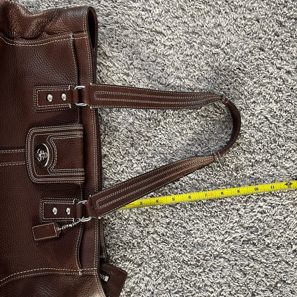 Coach Dark Brown Leather Handbag - Picture 9 of 9